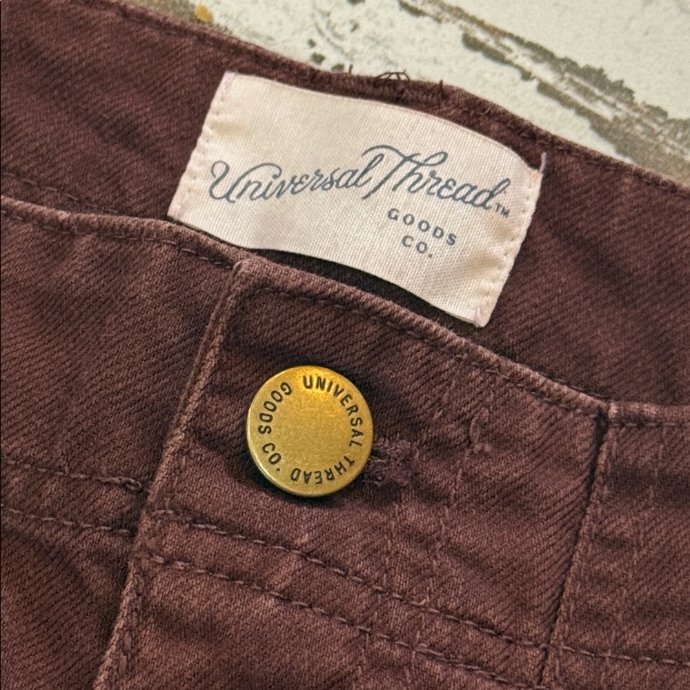 Viral Universal Threads chocolate lightweight jea… - image 3
